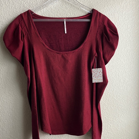 Free People Penelope Puff Sleeve Top (NWT) - Picture 3 of 10